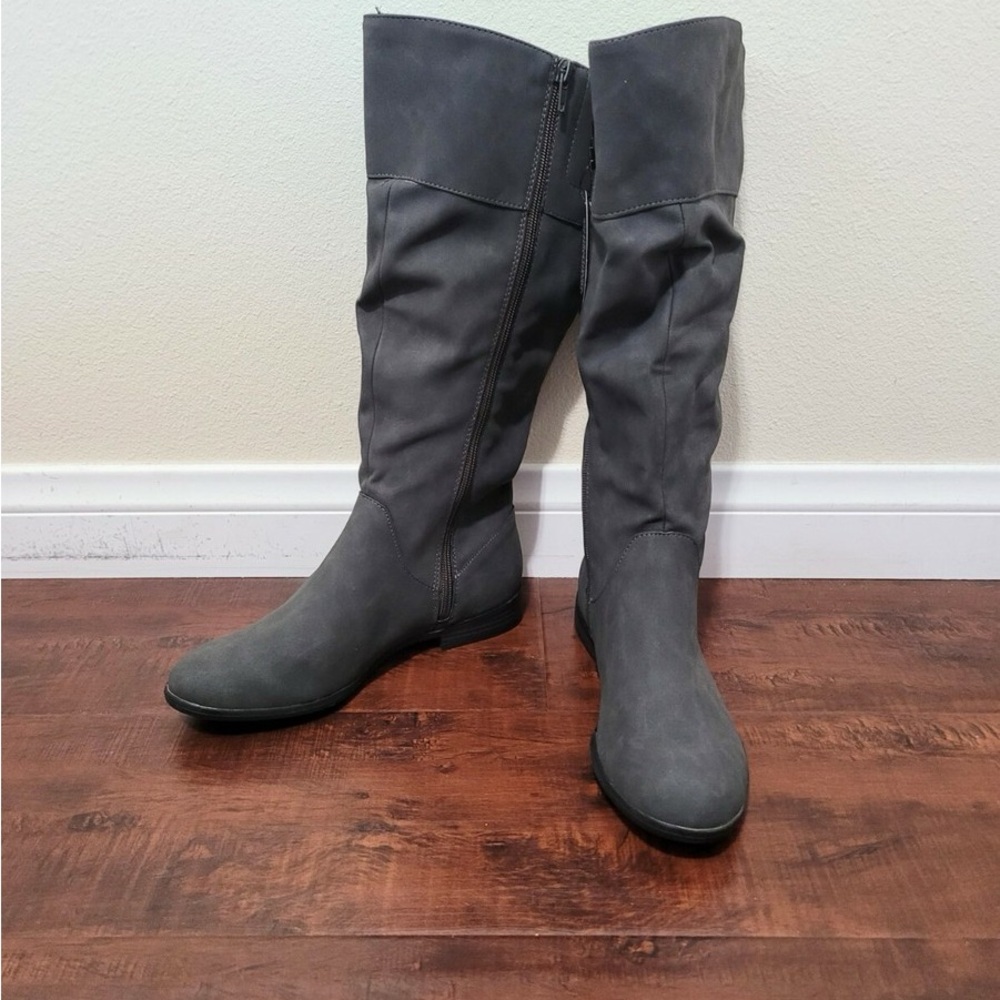 Style & Co. Charcoal Over the Knee Boots